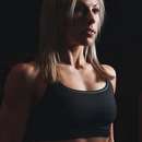 Lesbian Fitness Freak with Sporty Body in Orange County